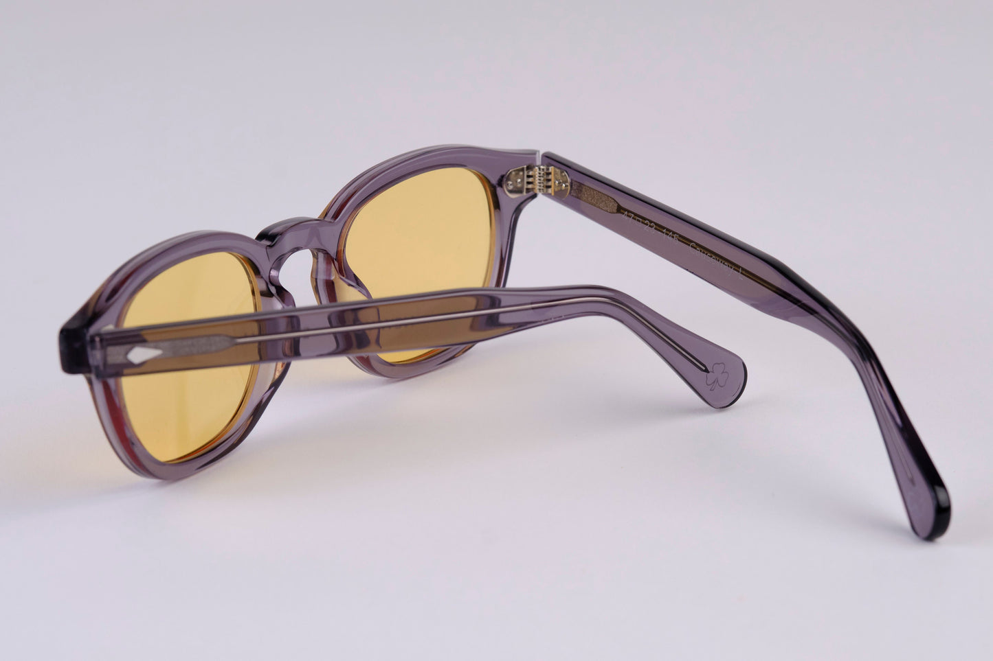 Large - NEW YORK EYERISH, Causeway. Grey Frame with Orange Lenses