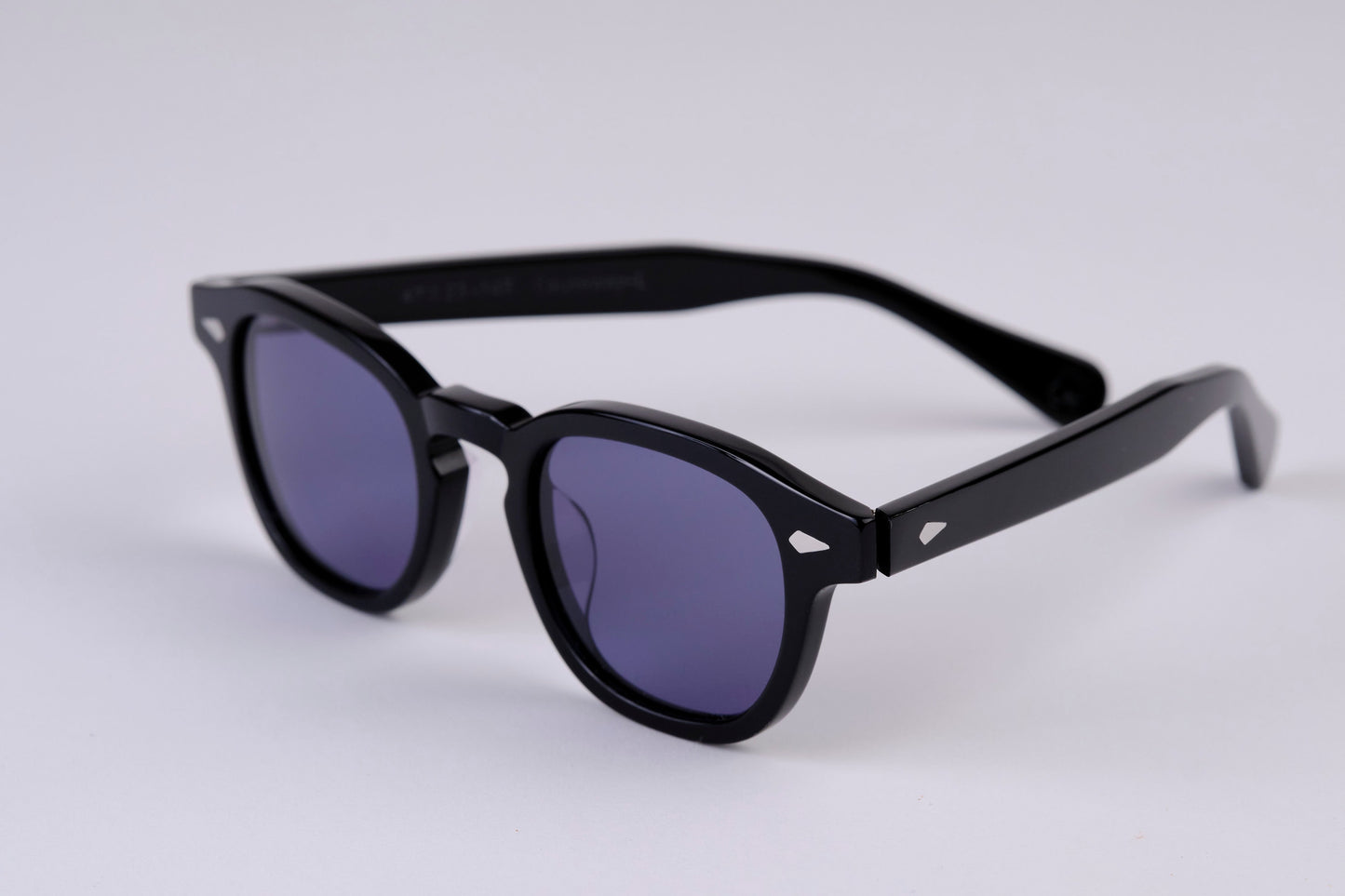 Large - NEW YORK EYERISH, Causeway. Black Frame with Deep Blue Lenses