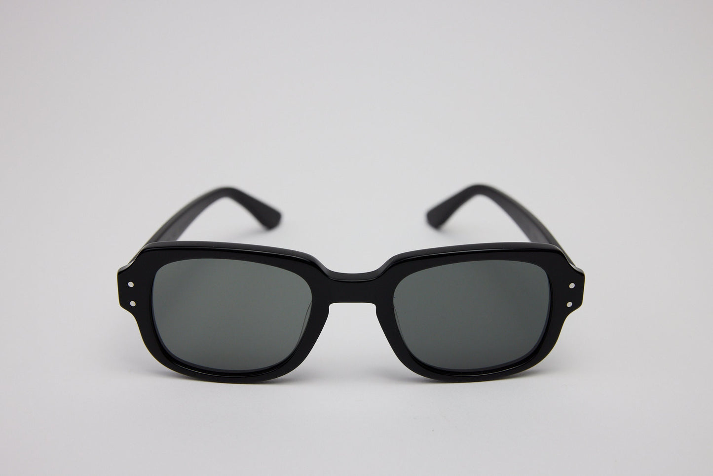 Small - NEW YORK EYERISH, "The Downings." Black Frame with Grey Lenses