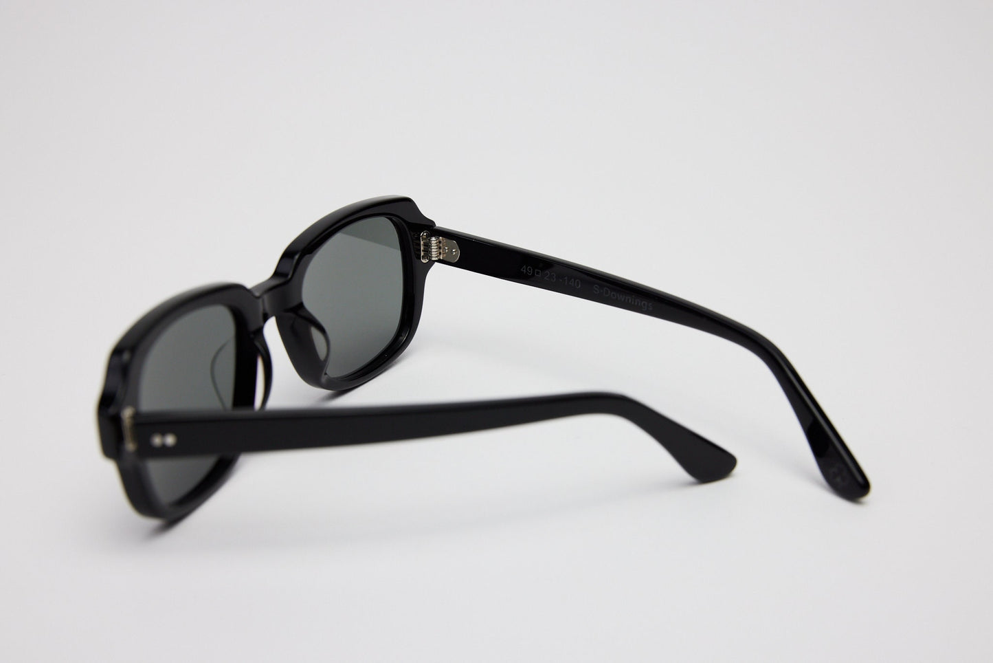Small - NEW YORK EYERISH, "The Downings." Black Frame with Grey Lenses