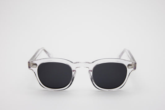 Small - NEW YORK EYERISH, Causeway. Clear with Grey Lenses