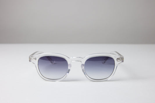 Large - NEW YORK EYERISH, Causeway. Clear Frame with Grey Fade Lenses