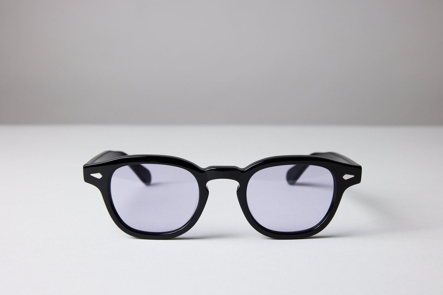 Large - NEW YORK EYERISH, Causeway. Black Frame with Lavender Lenses