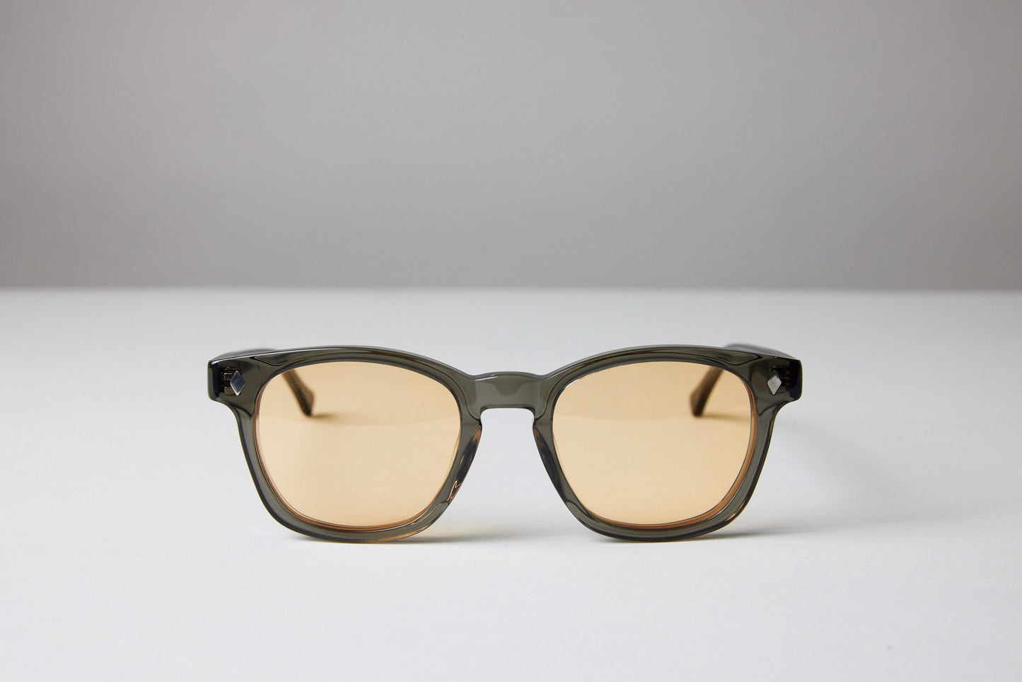 NEW YORK EYERISH, Castlerock. Smoky Grey Frame with Gold Lenses