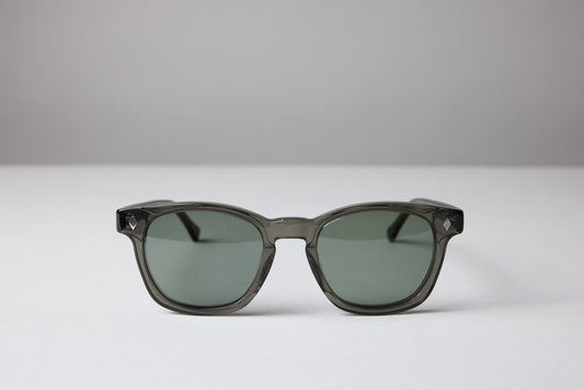 NEW YORK EYERISH, Castlerock. Smoky Grey Frame with G24 Green Lenses