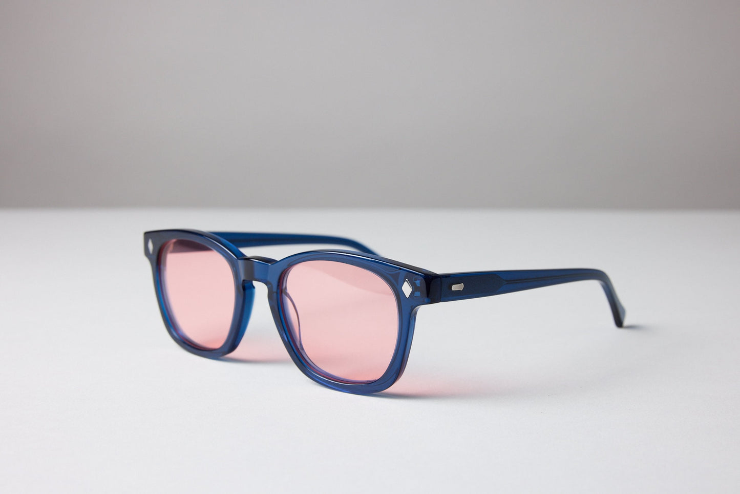 NEW YORK EYERISH, Castlerock. Blue Frame with Pink Lenses