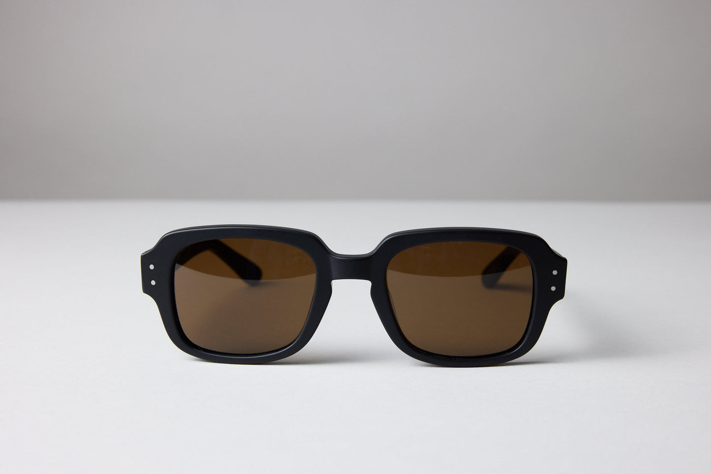 Large - NEW YORK EYERISH, "The Downings." Black Frame with Amber Lenses