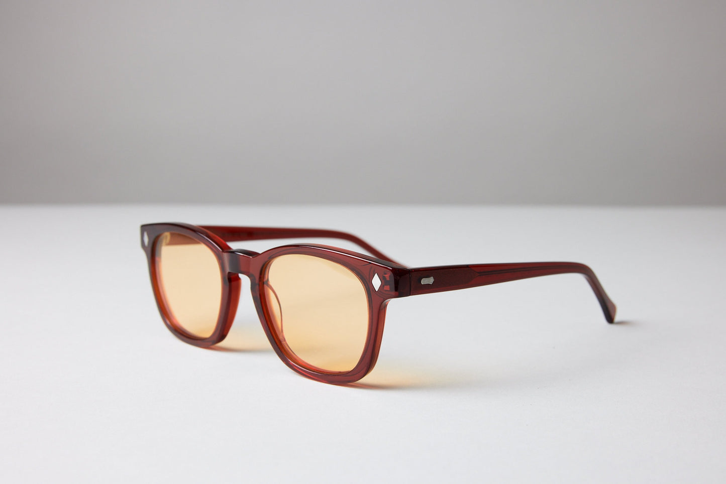 NEW YORK EYERISH, Castlerock, Garnet Red Frame with Gold Lenses