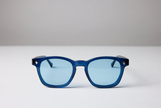 NEW YORK EYERISH, Castlerock. Blue Frame with Baby Blue Lenses