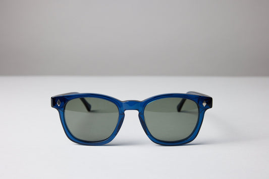 NEW YORK EYERISH, Castlerock. Blue Frame with G24 Green Lenses