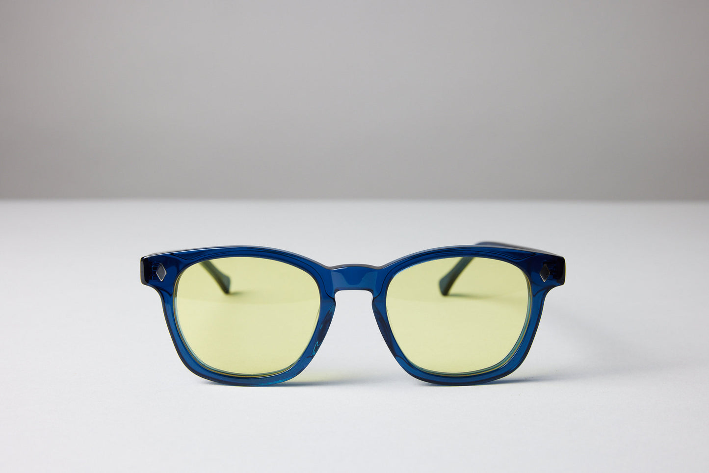 NEW YORK EYERISH, Castlerock. Blue Frame with Light Yellow Lenses