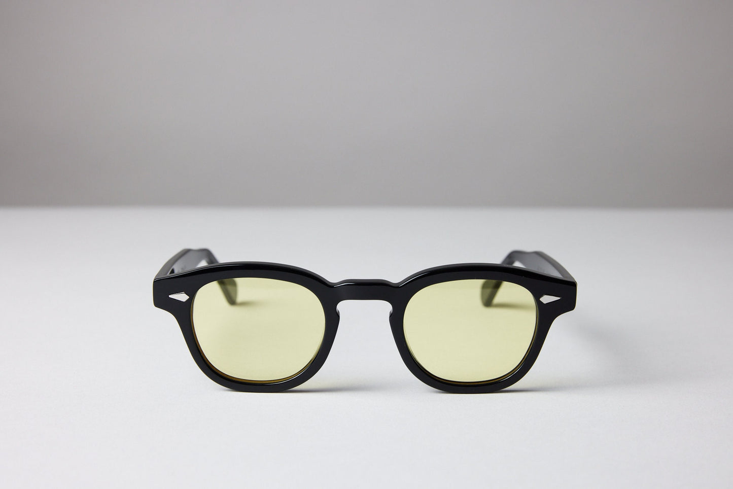 Small - NEW YORK EYERISH, Causeway. Black Frame with Light Yellow Lenses