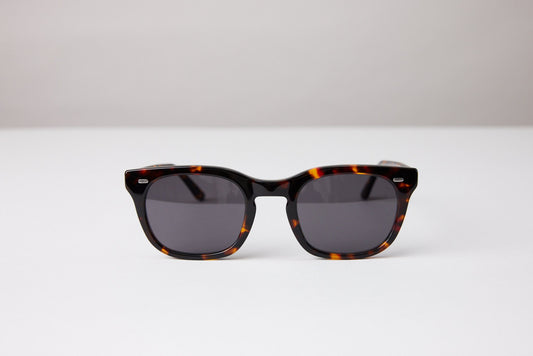 NEW YORK EYERISH, Dingle. Dark Tortoise Shell Frame with Grey Lenses