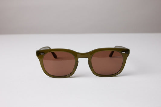 NEW YORK EYERISH, Dingle. Green Frame with Amber Lenses