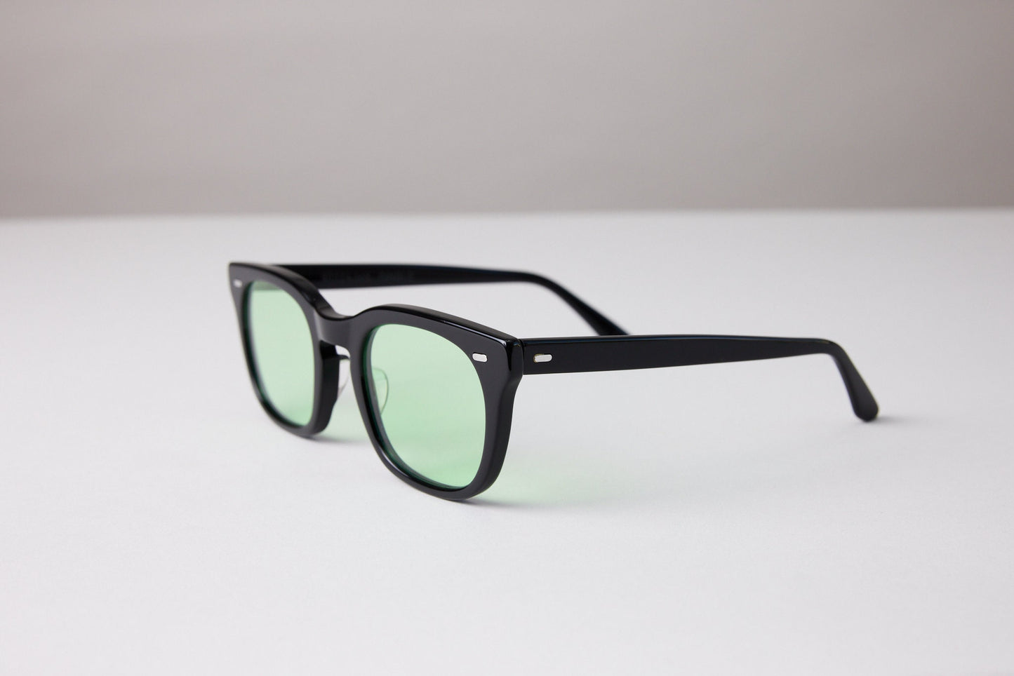 NEW YORK EYERISH, Dingle. Black Frame with Light Green Lenses