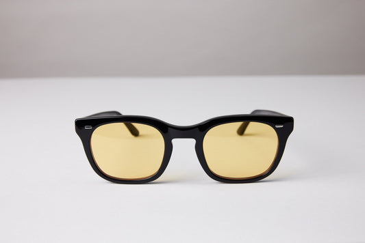 NEW YORK EYERISH, Dingle. Black Frame with Yellow Lenses
