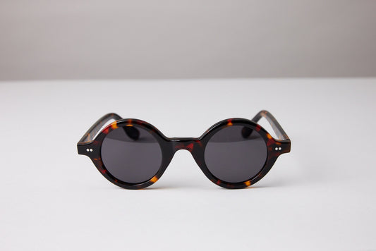 NEW YORK EYERISH, Greystones. Dark Tortoise Shell Frame with Grey Lenses
