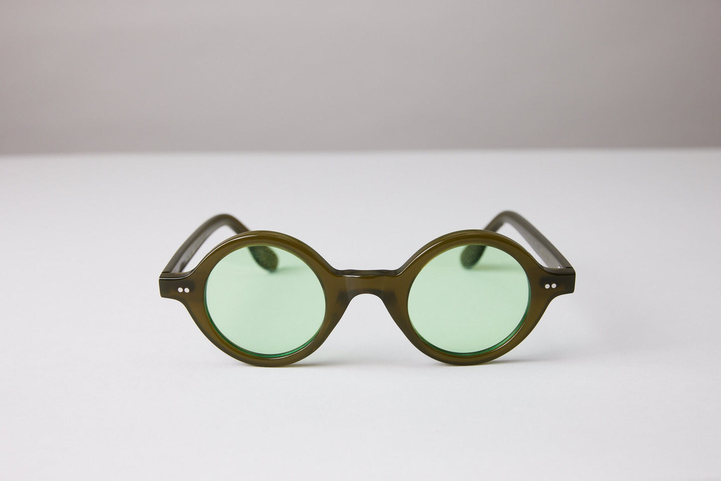 NEW YORK EYERISH, Greystones. Green Frame with Light Green Lenses