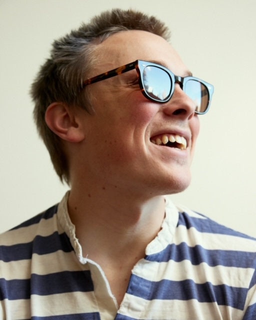 NEW YORK EYERISH, Dingle. Light Tortoise Shell Frame with Grey Lenses