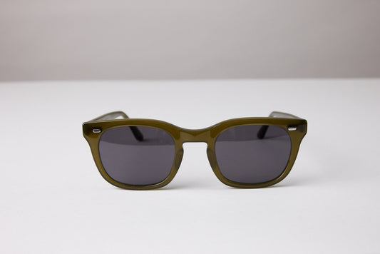 NEW YORK EYERISH, Dingle. Green Frame with Grey Lenses