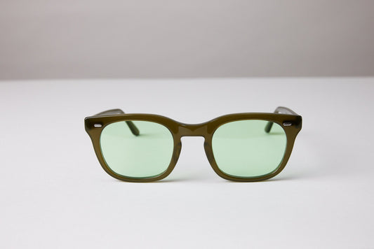 NEW YORK EYERISH, Dingle. Green Frame with Light Green Lenses