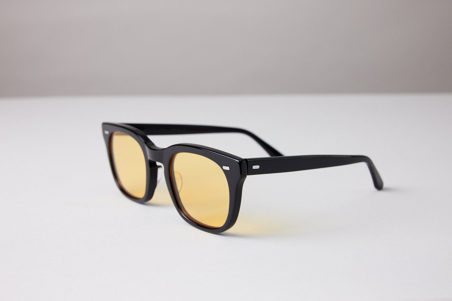 NEW YORK EYERISH, Dingle. Black Frame with Yellow Lenses