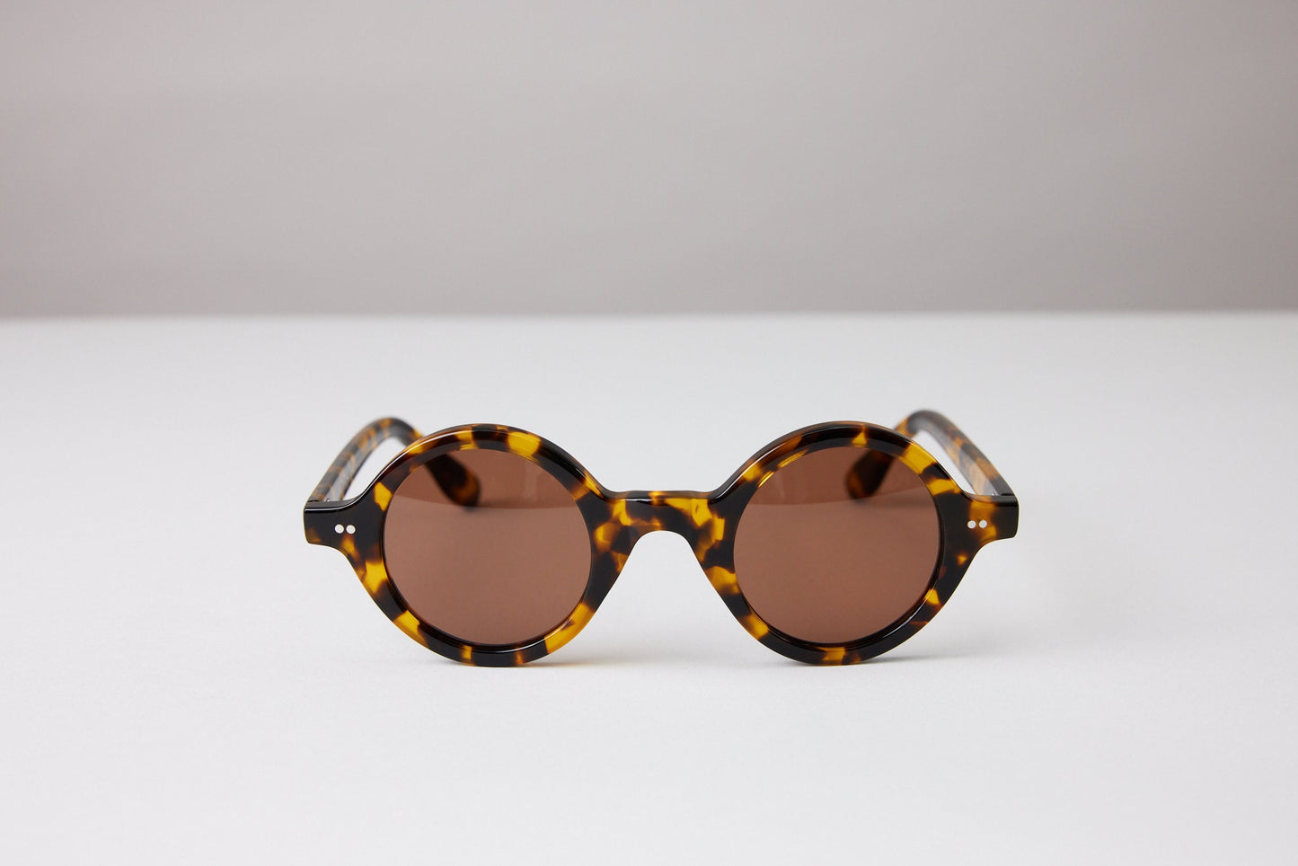 NEW YORK EYERISH, Greystones. Light Tortoise Shell Frame with Amber Lenses