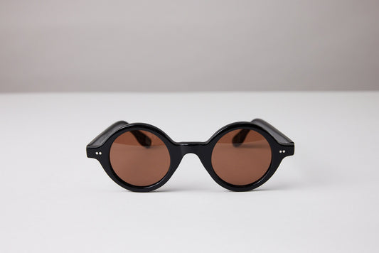 NEW YORK EYERISH, Greystones. Black Frame with Amber Lenses