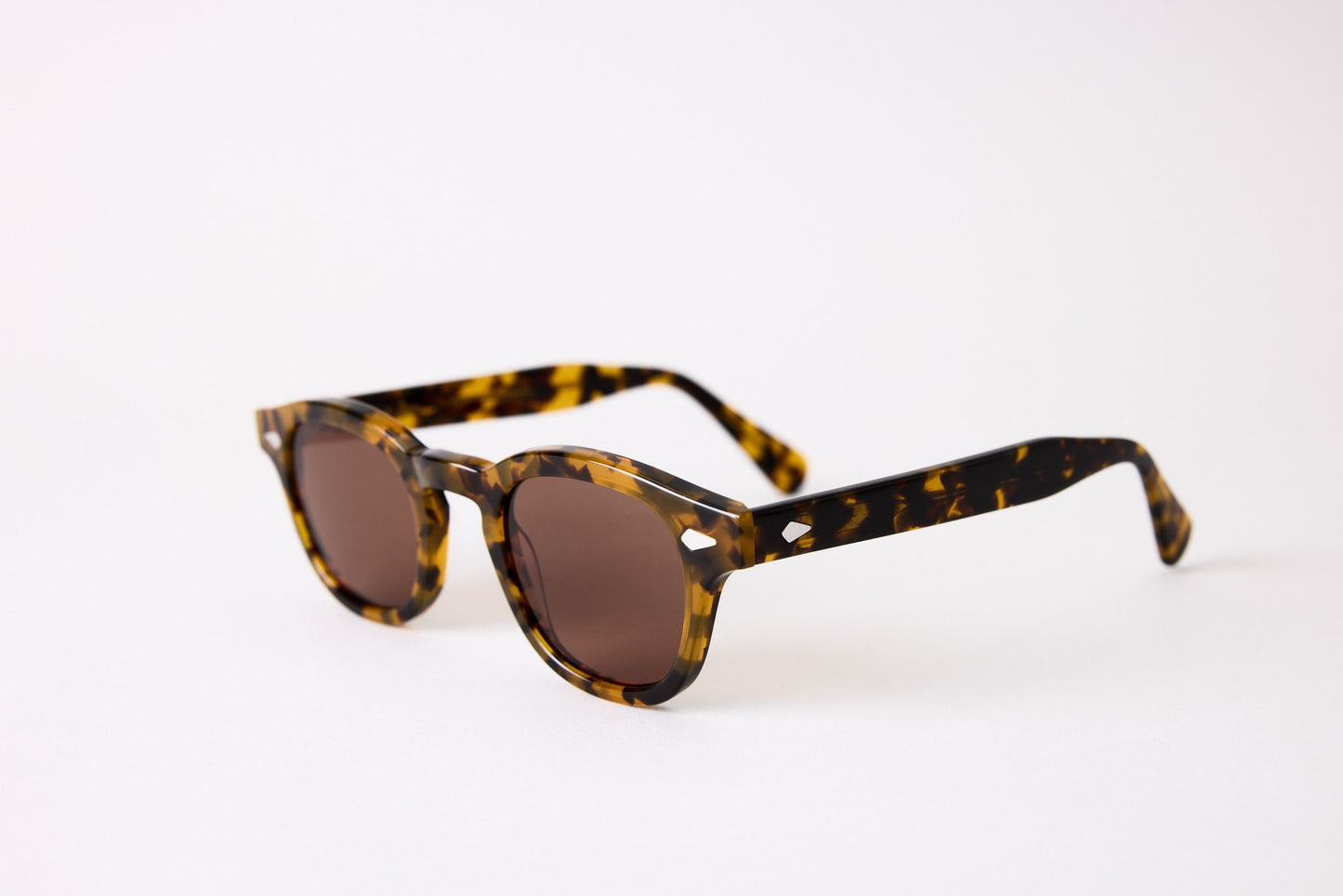 Small - New York Eye_rish, Causeway. Light Tortoise Frame with Amber Lenses