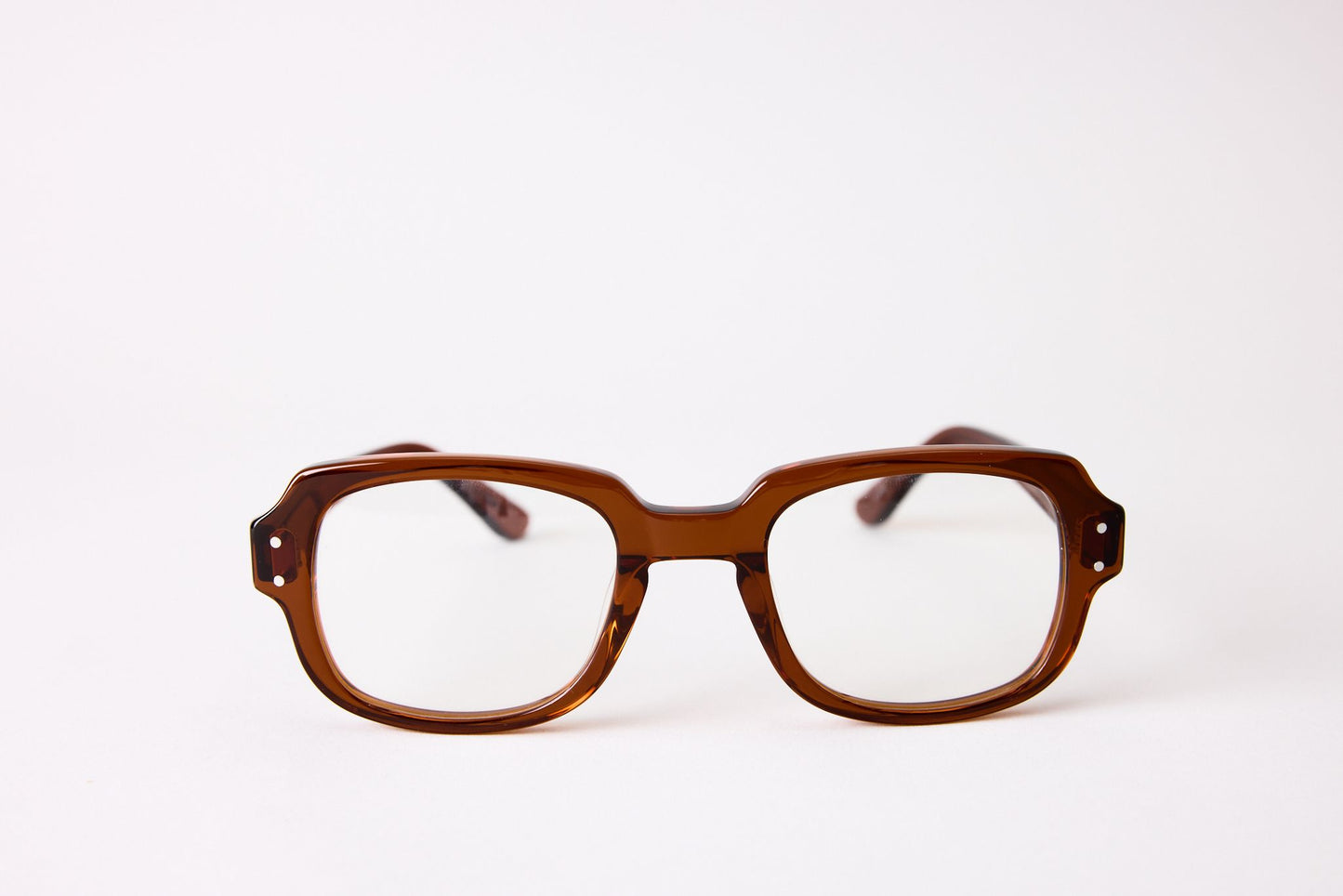 Small - New York Eye_rish, "The Downings." Rx Prescription Lenses with Brown Frames