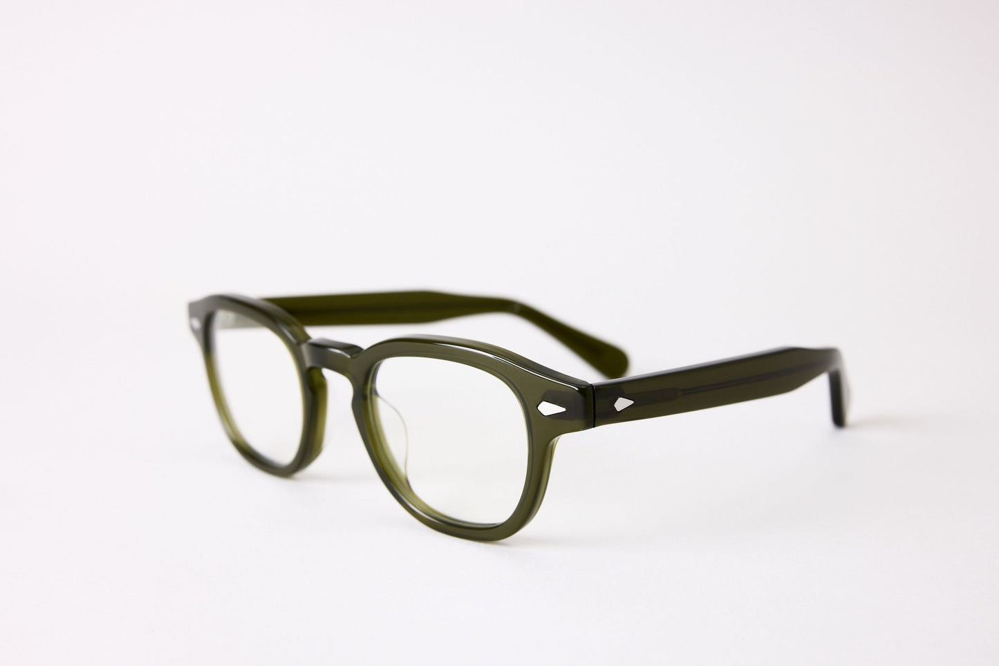 Large - New York Eye_rish, Causeway. Rx Prescription Lenses with Olive Green Frames