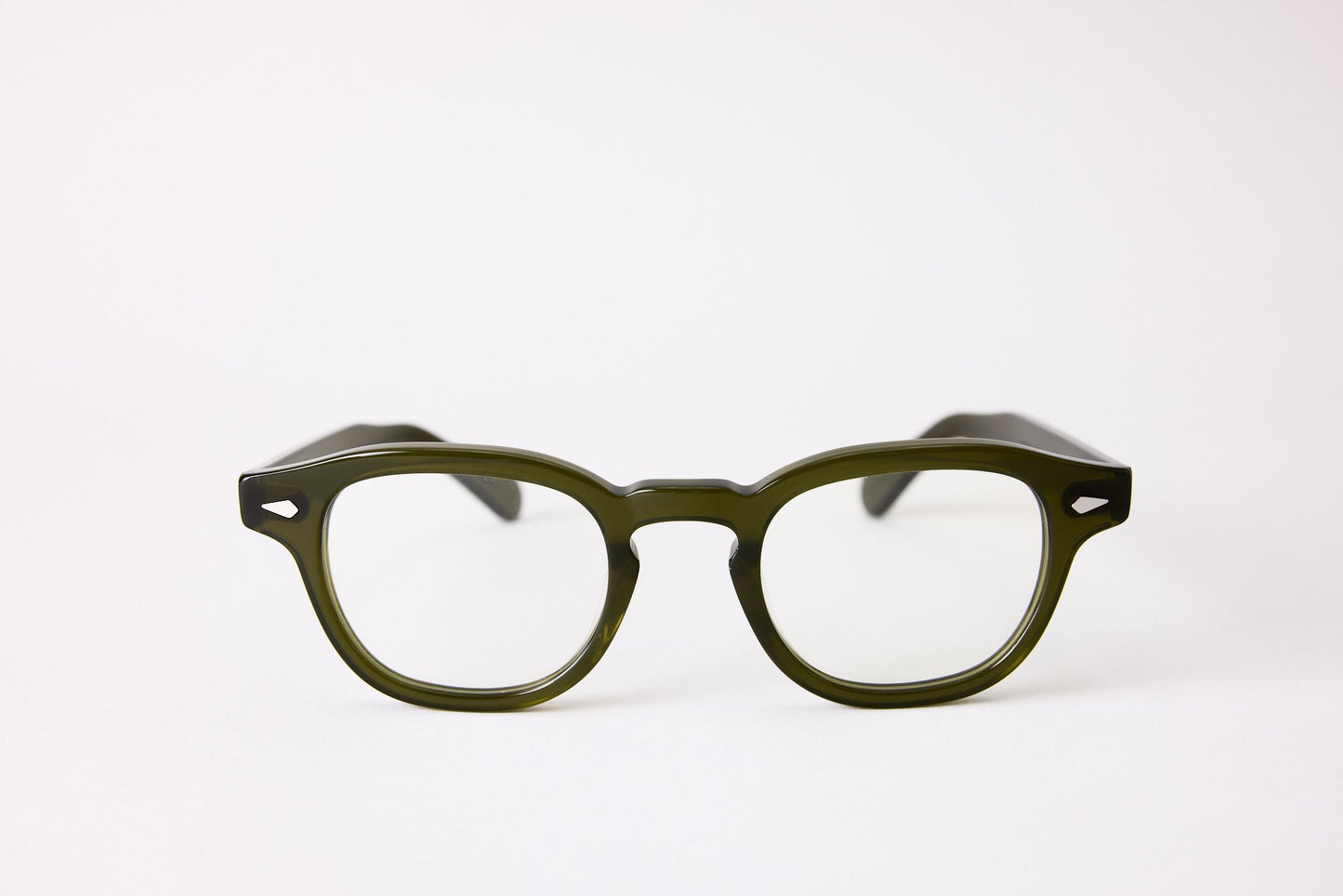 Large - New York Eye_rish, Causeway. Rx Prescription Lenses with Olive Green Frames