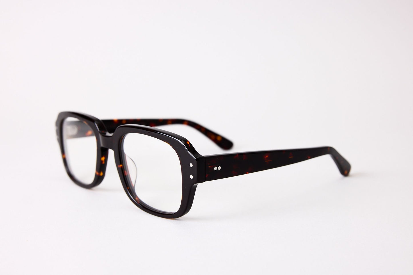 Large - New York Eye_rish, "The Downings." Rx Prescription Lenses with Dark Brown Tortoise Shell Frames