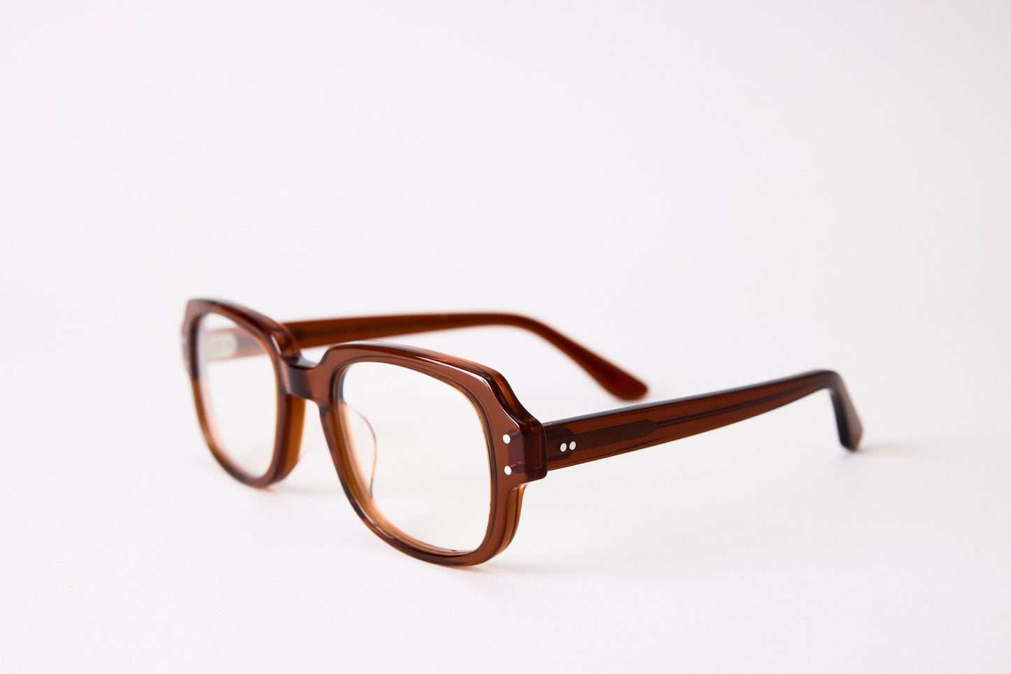 Small - New York Eye_rish, "The Downings." Rx Prescription Lenses with Brown Frames