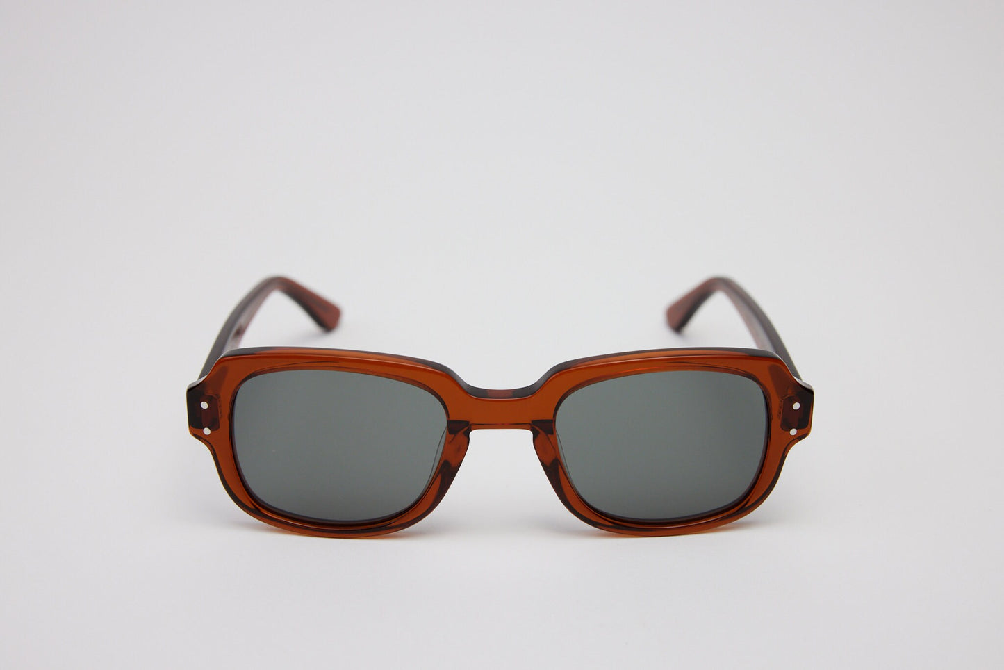 Small - NEW YORK EYERISH, "The Downings." Brown Frame with Grey Lenses