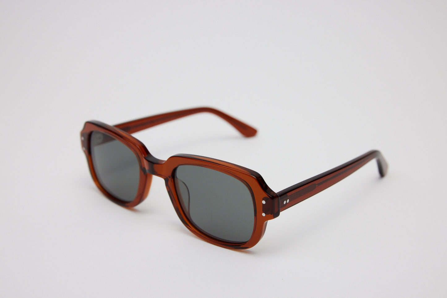 Small - NEW YORK EYERISH, "The Downings." Brown Frame with Grey Lenses
