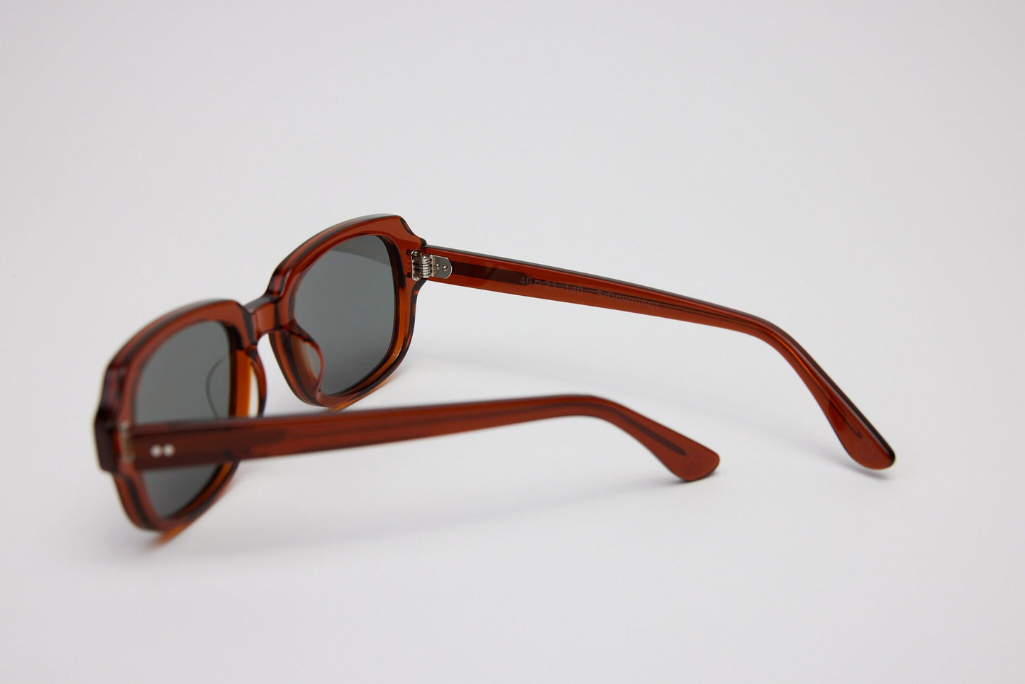 Small - NEW YORK EYERISH, "The Downings." Brown Frame with Grey Lenses