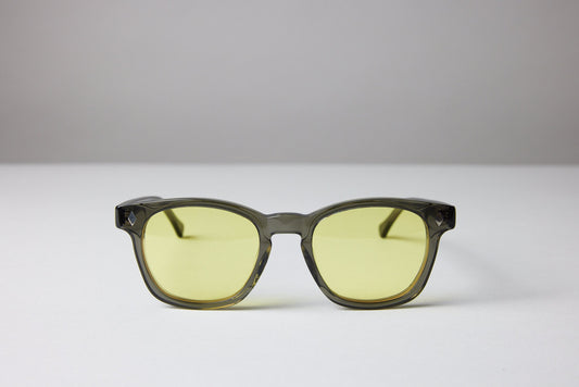 NEW YORK EYERISH, Castlerock. Smoky Grey Frame with Light Yellow Lenses