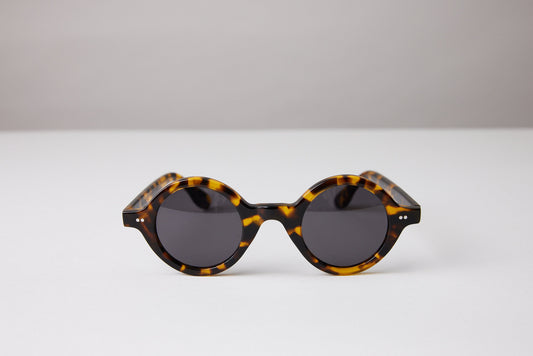 NEW YORK EYERISH, Greystones. Light Tortoise Shell Frame with Grey Lenses