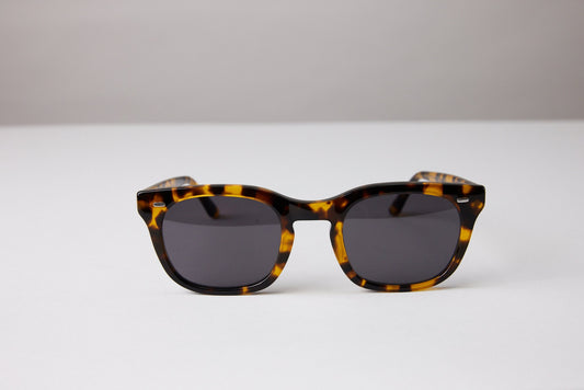 NEW YORK EYERISH, Dingle. Light Tortoise Shell Frame with Grey Lenses