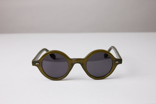 NEW YORK EYERISH, Greystones. Green Frame with Grey Lenses